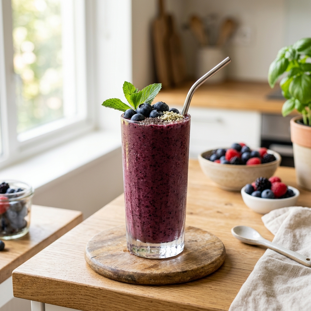 Memory Smoothies Ingredient Glass