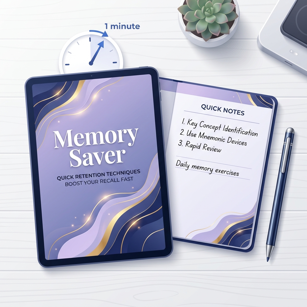 1-Minute Memory Saver Cover